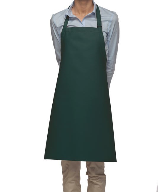 Mid Length Bib Aprons in Hunter Green